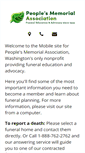 Mobile Screenshot of peoplesmemorial.org